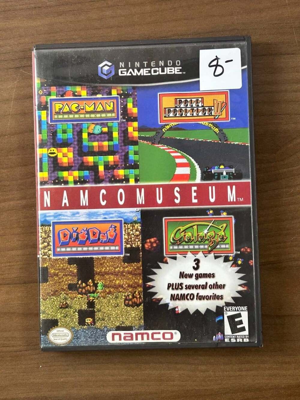 Namco Museum Nintendo GameCube 2002 Black Label Disc Case Namco NTSC-U/C